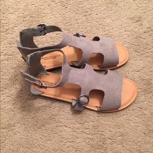 Grey sandals